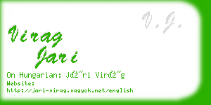 virag jari business card